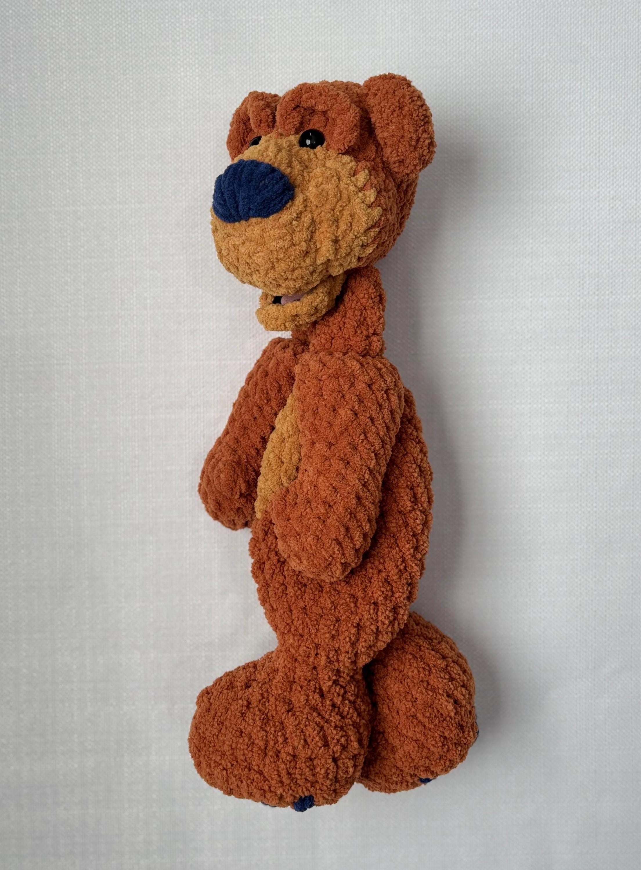 Crocheted Bear in the Big Blue House | Bear Lovey | Bear Snuggler
