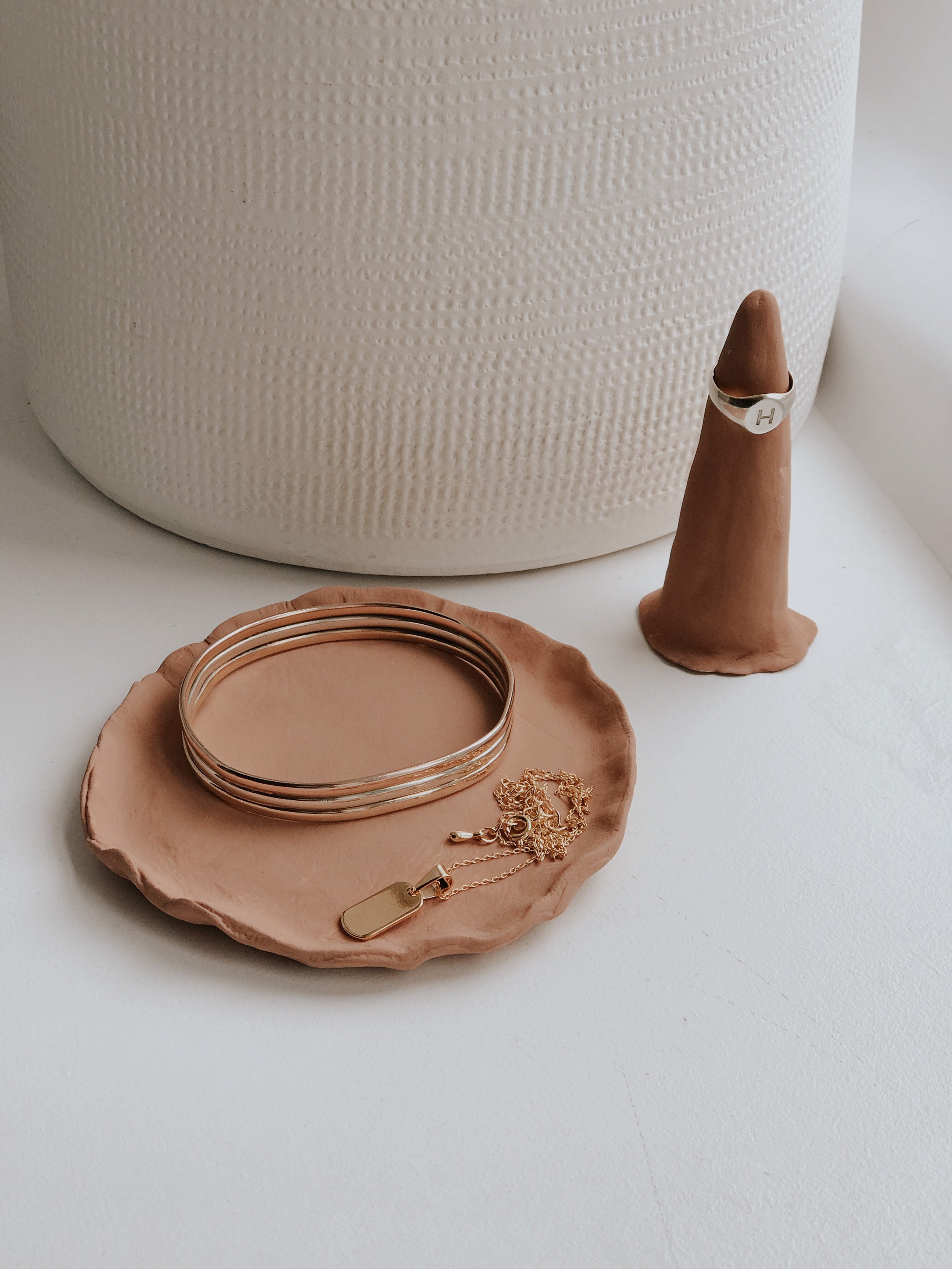 Ceramic jewellery dish set ceramic trinket neutral Etsy