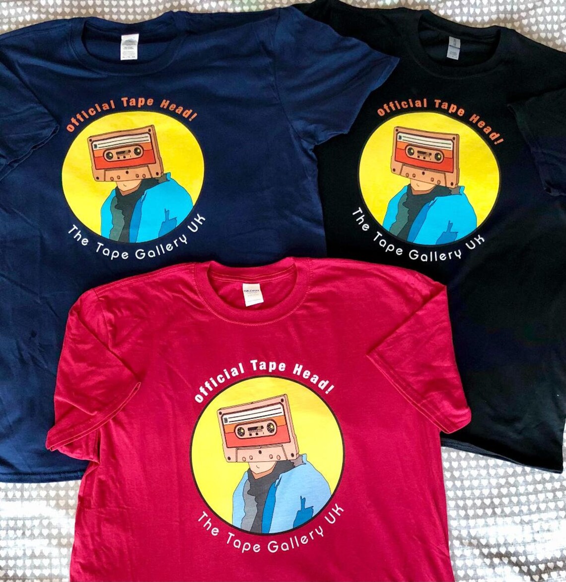 Official Tape Head Tape Gallery UK TShirt Navy Blue Etsy