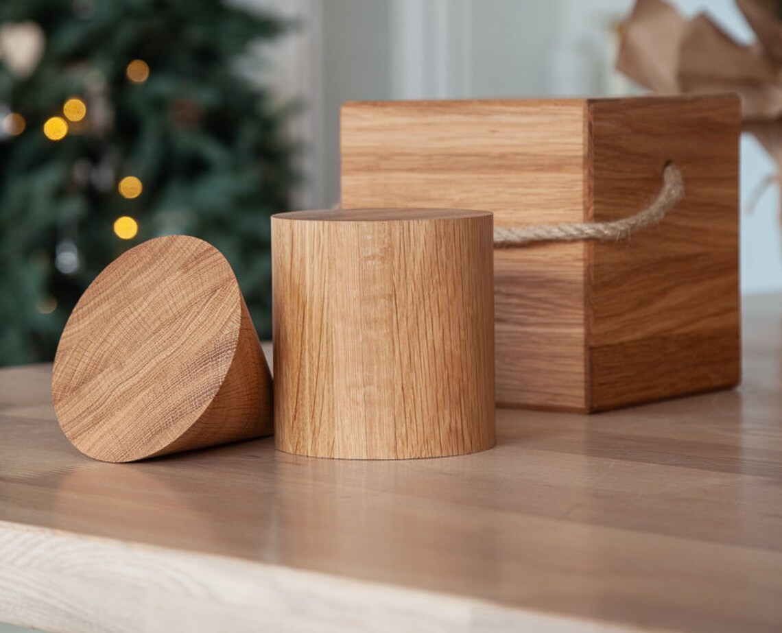 Wooden Cylinder Size 10cm to 15cm Decor Solid Wood Etsy