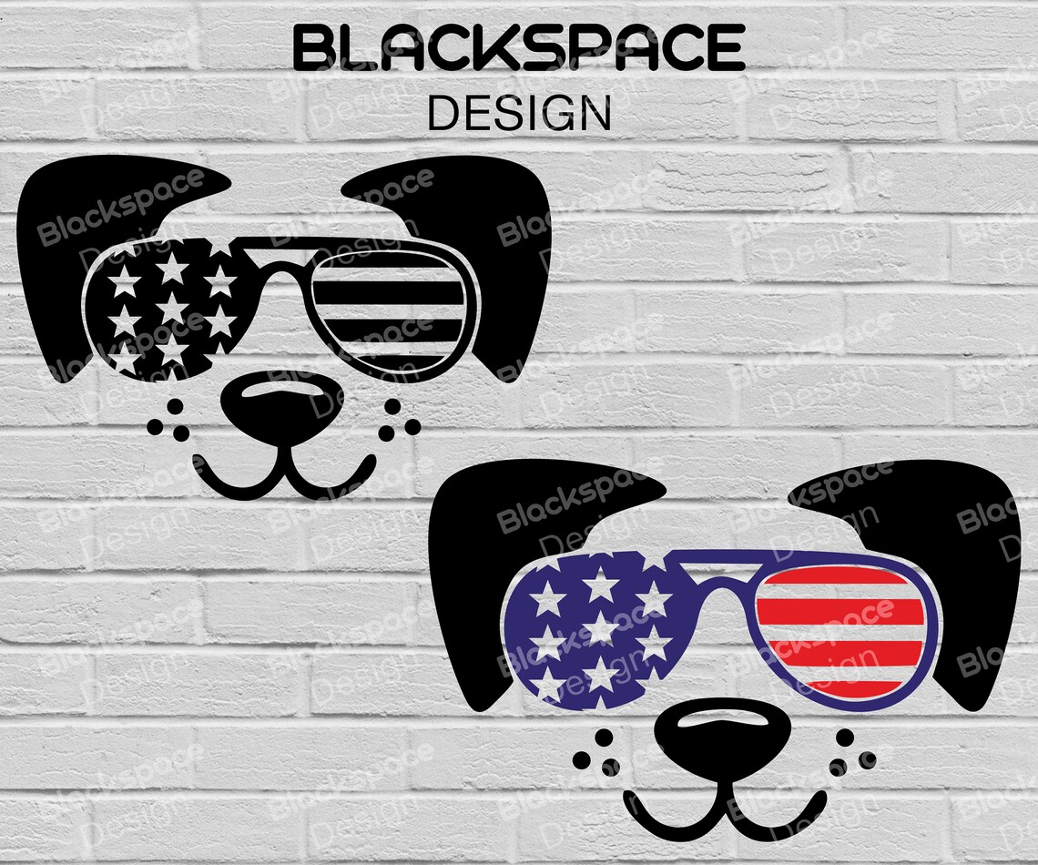 Dog With Glasses Svg/ 4th of July Svg/ America Svg/ Patriotic Etsy