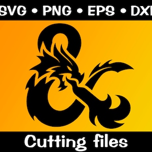 Dragon Logo/ Dungeons And Dragons Vector/ DnD Vector Clip Art/ Dungeon Master Vector Design SVG/ Twenty Sided Dice/ svg, eps, dxf, png