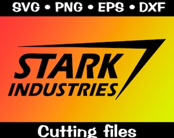 Art du logo Stark Industries / Captain America Clip Art / dessins vectoriels de bandes dessinées SVG / Thor / Hulk / SHIELD / svg, eps, dxf, png