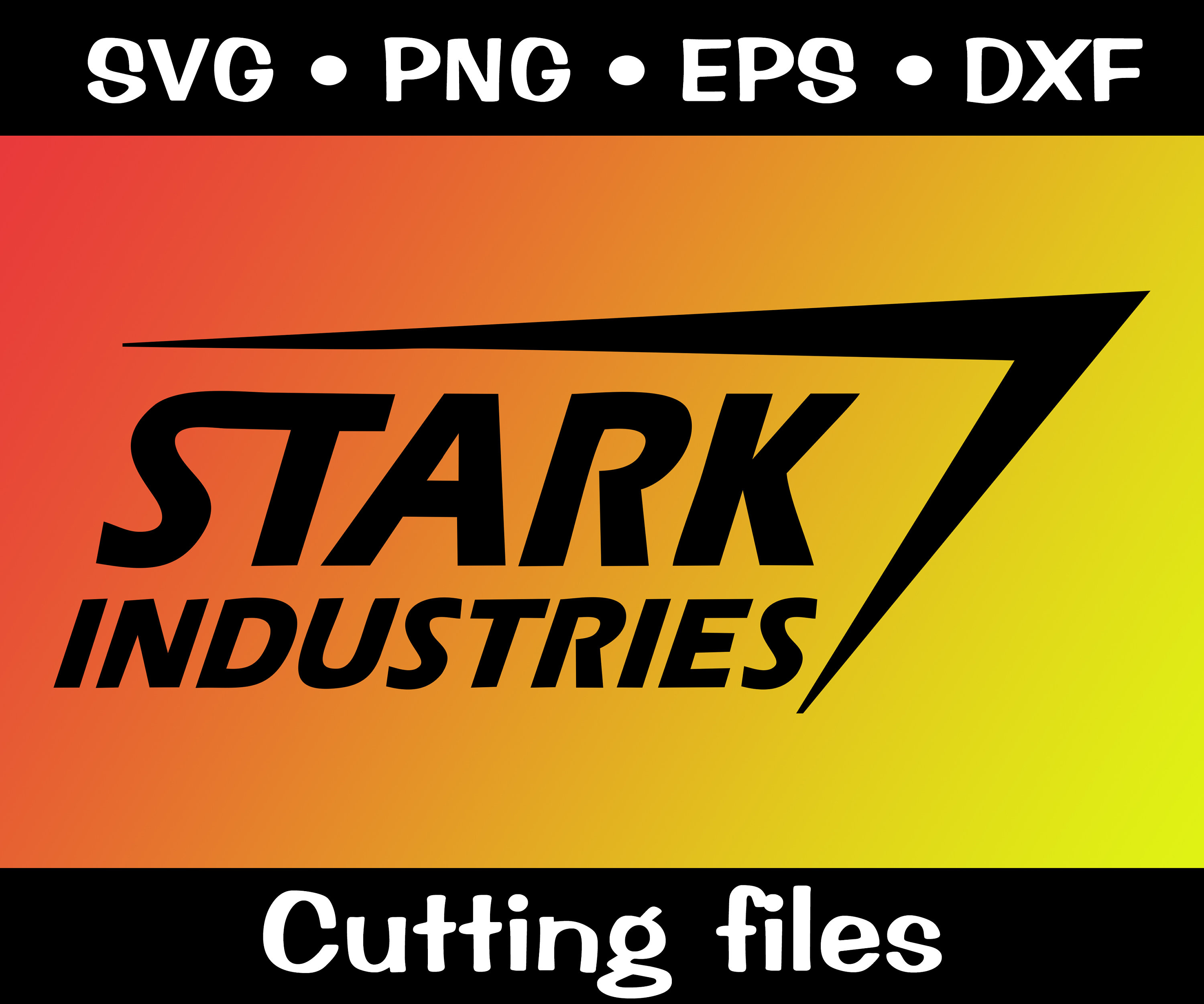 Stark Industries Logo Art/ Captain America Clip Art/ Comics Vector Designs  SVG/ Thor/ Hulk/ SHIELD/ Svg, Eps, Dxf, Png 