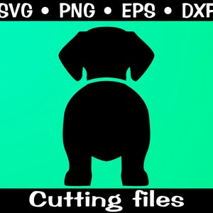 Puppy Dog svg/ Dog Butt Leash Holder SVG/ Dog Shape Vector Design/ Cricut/ Silhouette/Glowforge laser cnc/svg, eps, dxf, png