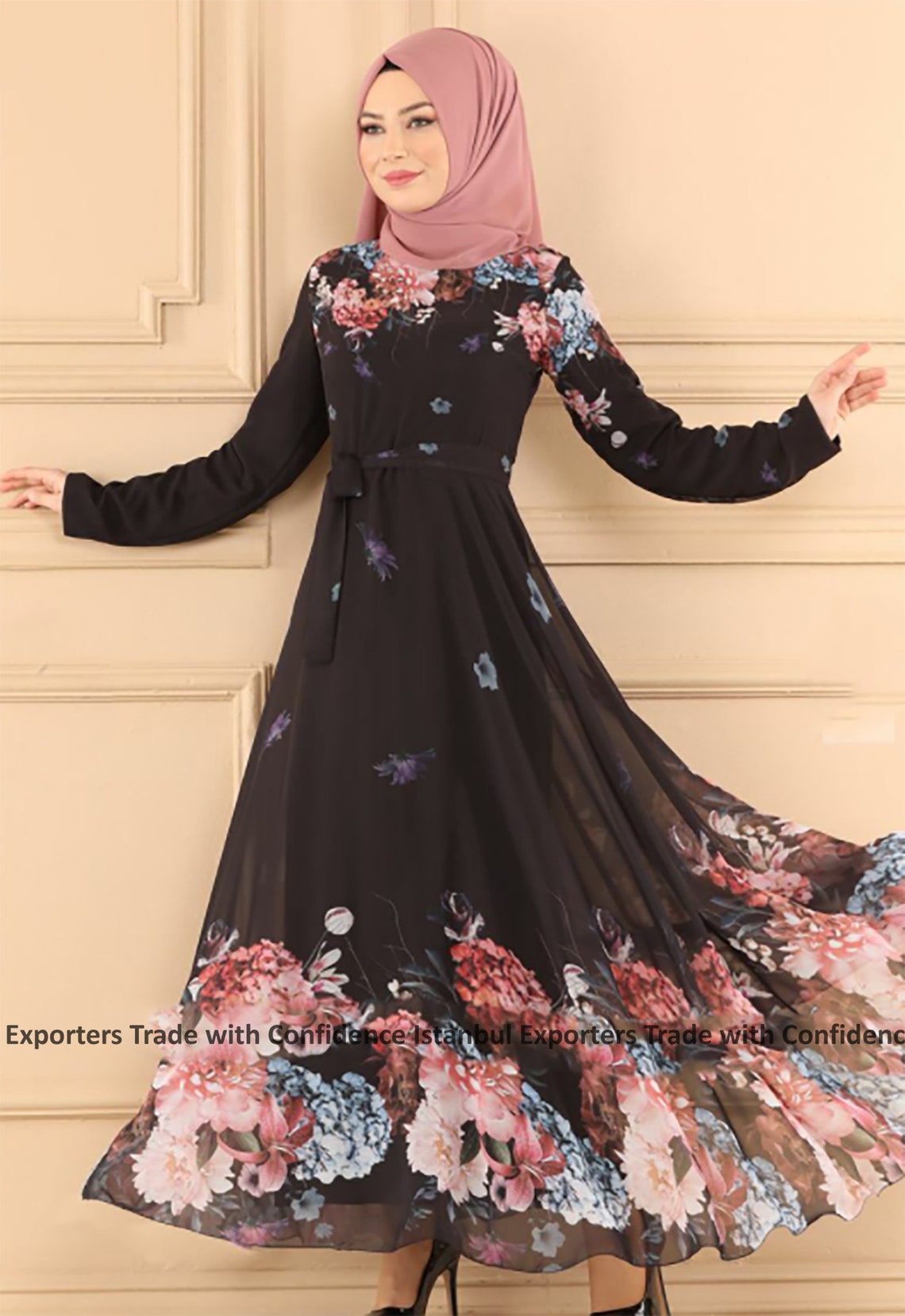 Modest Dress Elegant Long Dress Modern Dress Fully Lined | Etsy