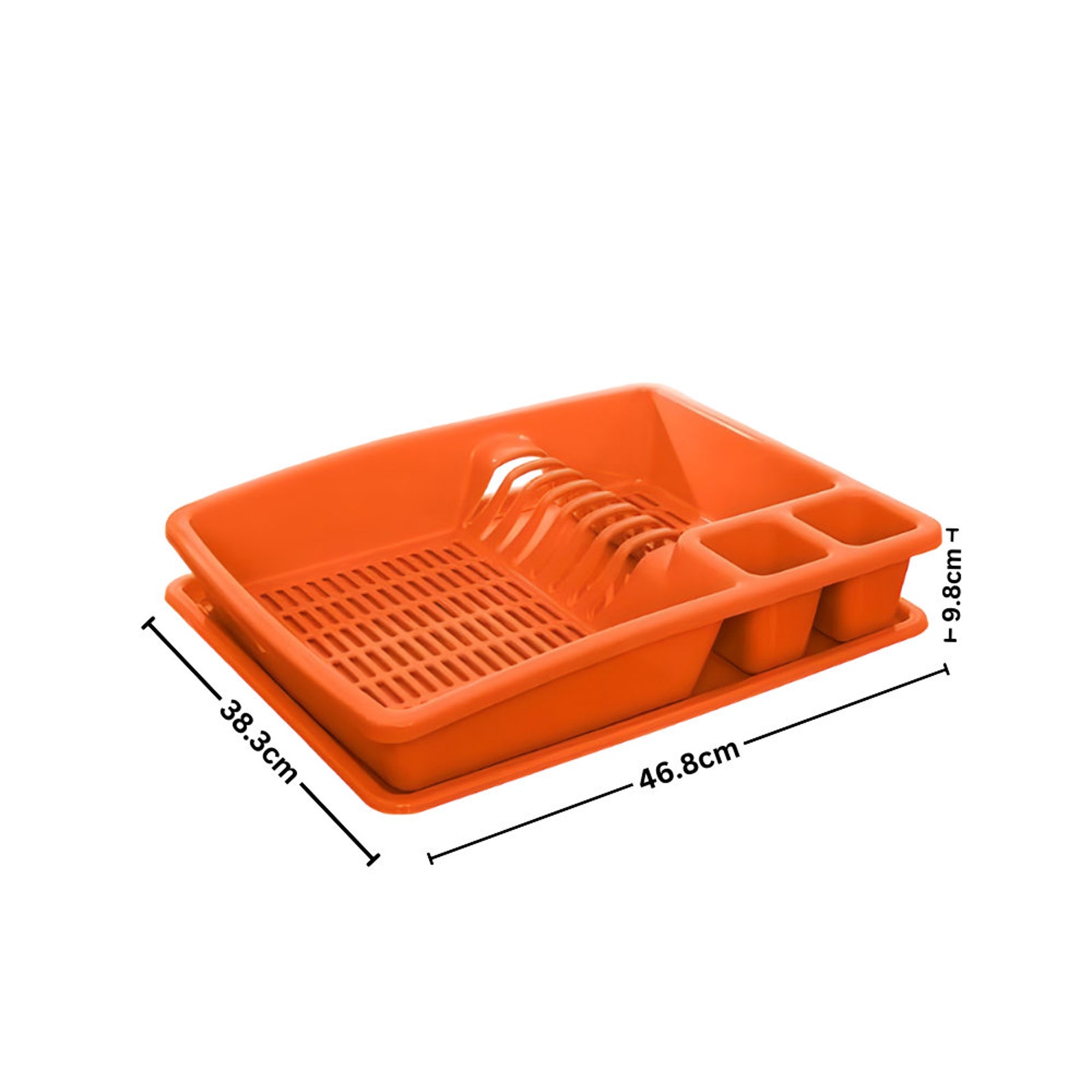 ECO Plastic Dish Drainer With Drip Tray Utensil Holder,draining Board