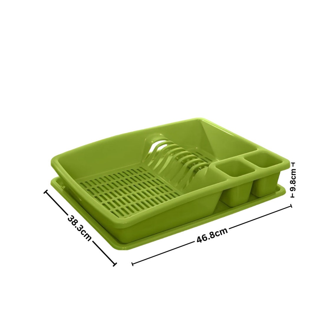 ECO Plastic Dish Drainer With Drip Tray Utensil Holder,draining Board