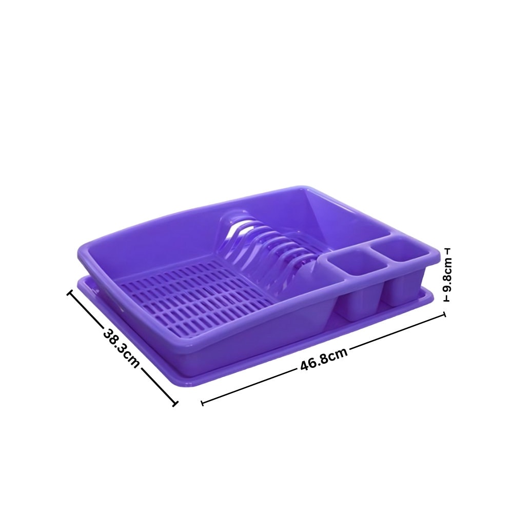 ECO Plastic Dish Drainer With Drip Tray Utensil Holder,draining Board, Dish  Rack 