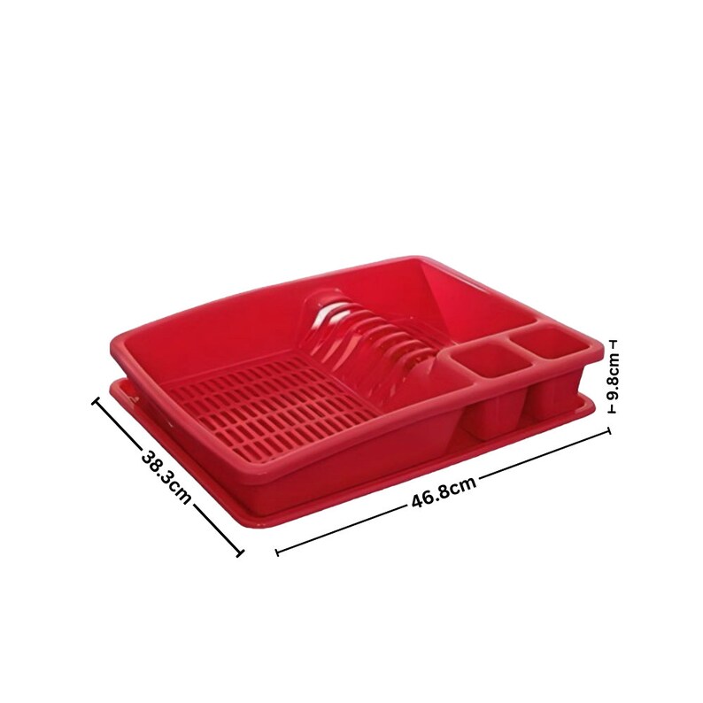 ECO Plastic Dish Drainer With Drip Tray Utensil Holder,draining Board