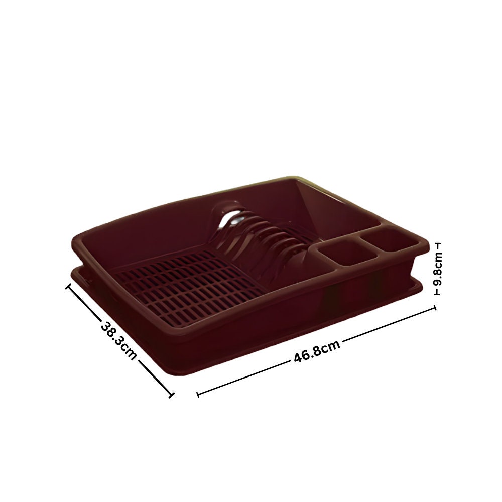 ECO Plastic Dish Drainer With Drip Tray Utensil Holder,draining Board