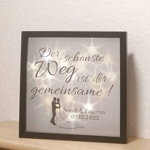 Hochzeit beleuchteter Bilderrahmen Der schönste Etsy.de