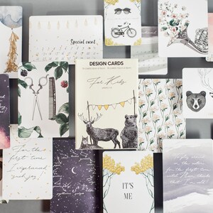 Carte di design per bambini, citazioni dolci, regalo per i genitori, cartoline album fotografico, due dimensioni, album fotografico, album di ritagli, illustrazioni carine,