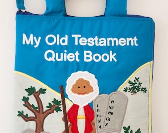 ¡NUEVO! Mi libro de actividades interactivo de tela del Antiguo Testamento para niños, de Pockets of Learning.