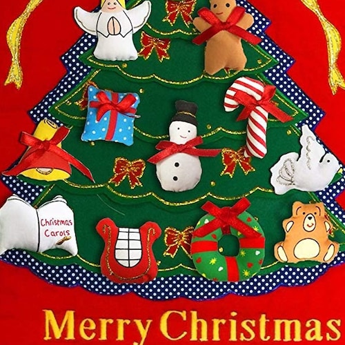 Christmas Tree Fabric Advent Calendar Etsy Christmas Tree Fabric Advent Calendar Etsy