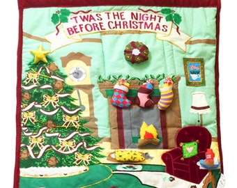 Night Before Christmas Classic Advent Calendar for Kids & Family Interactive Decor by Pockets of Learning