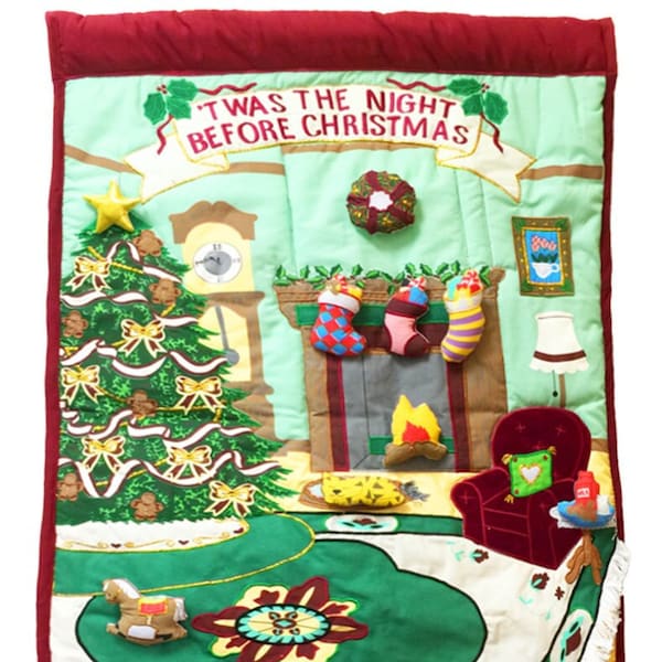 Night Before Christmas Classic Advent Calendar for Kids & Family Interactive Decor by Pockets of Learning