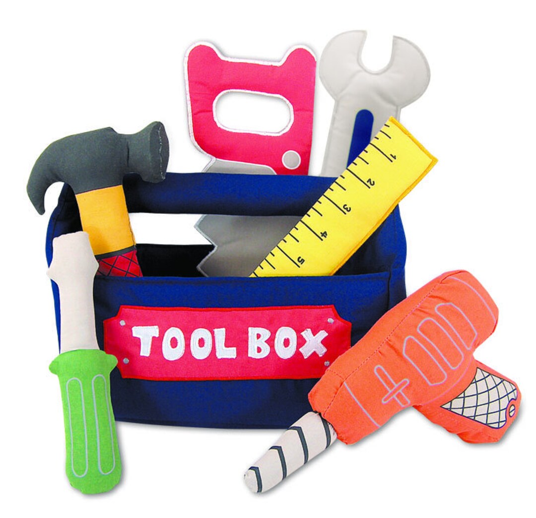 Personalized Tool Box Toy Set, Soft Play Set for Toddlers and Children ...