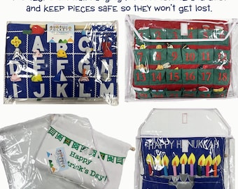 Storage Bag for Pockets of Learning Wall Hangings