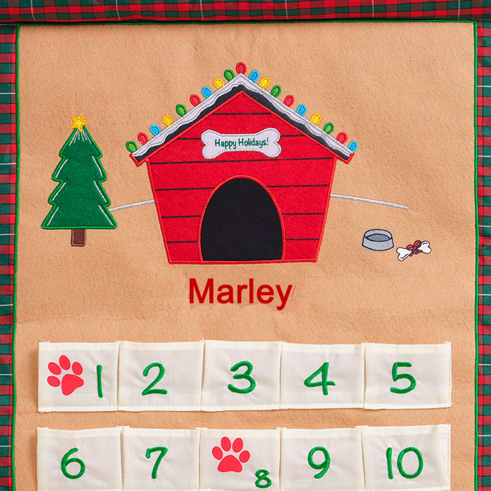 Personalized Dog Advent Calendar Pet Christmas Countdown Etsy