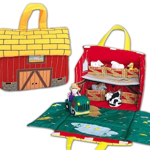 Old MacDonald&#39;s Farm, Soft Fabric Play Set for Toddlers and Children, Cloth Activity, Animal Pretend Play Toy