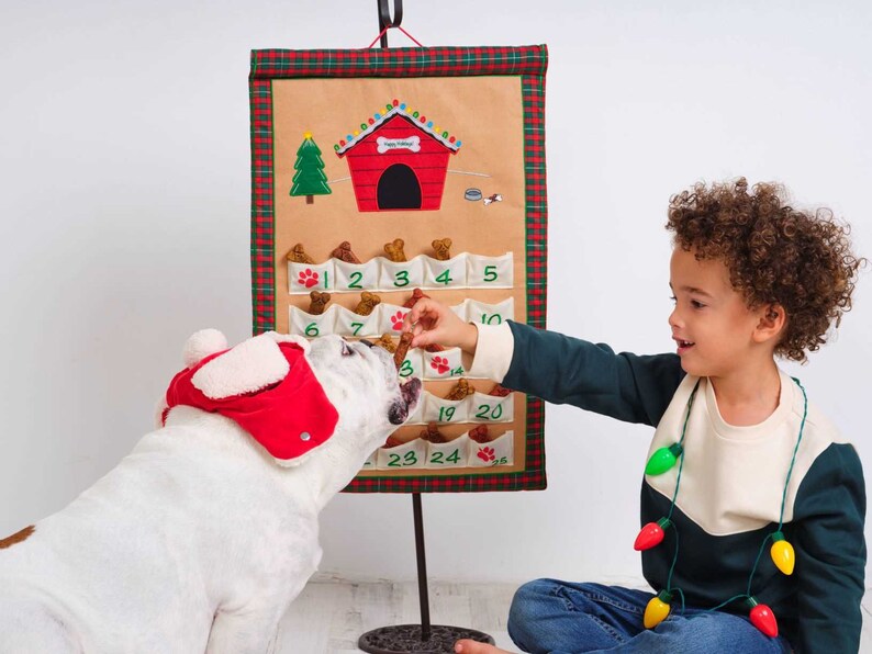 Personalized Dog Advent Calendar Pet Christmas Countdown Etsy