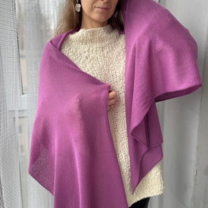 Pure cashmere scarf 100% Pure Cashmere wrap Warm long scarf Cashmere knit scarf Oversized knit scarf for winter Personalized gift for her