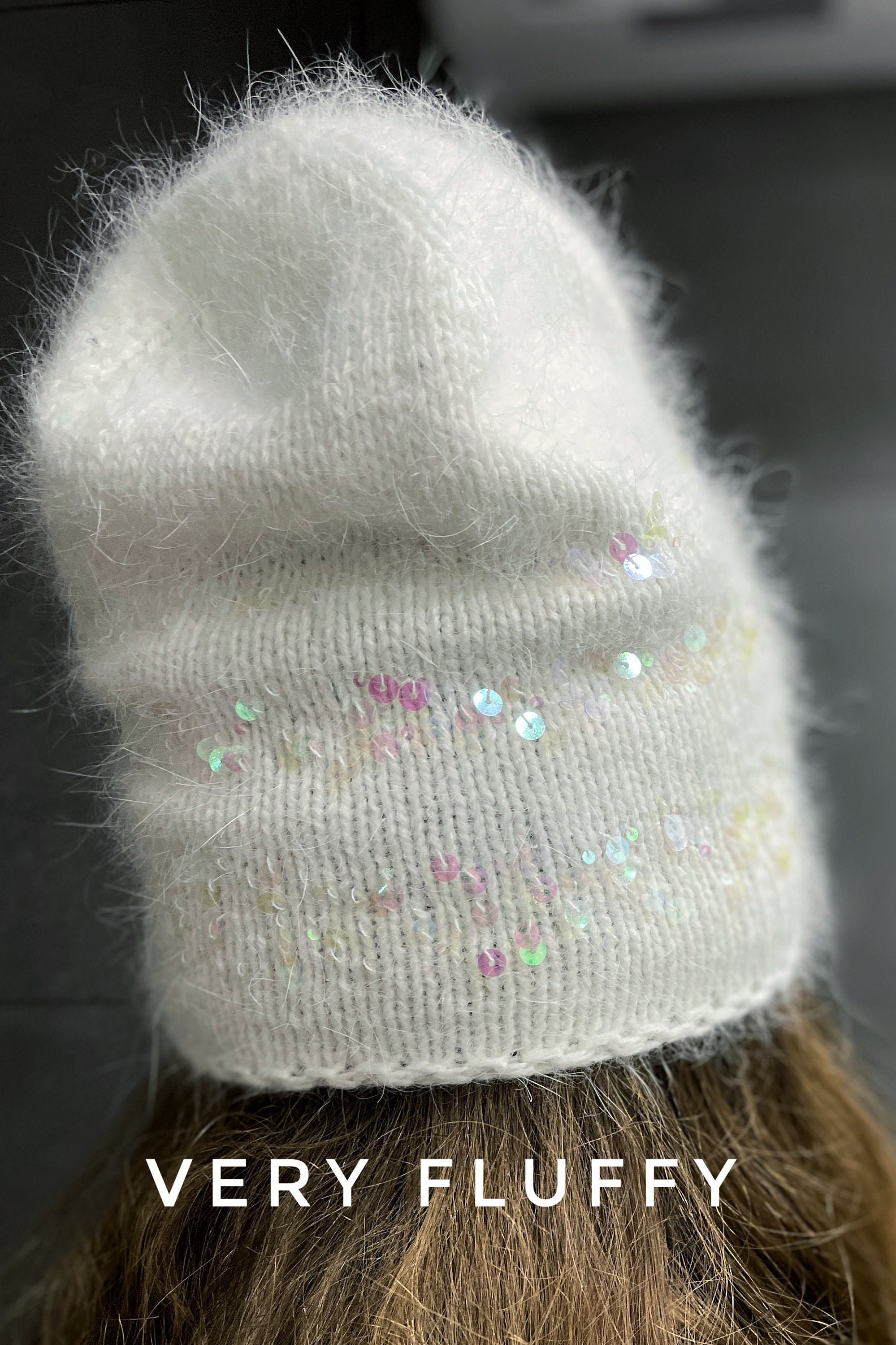 [Awesomeneeds]CONFETTI KNIT HAT_WHITE★ AWESOME NEEDS