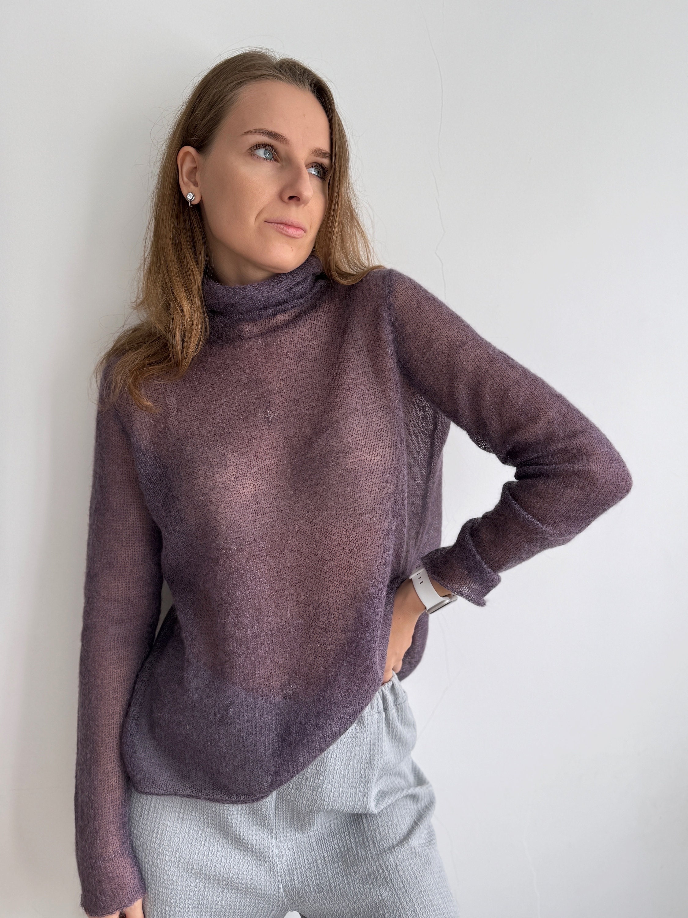 See Through Sweater - Etsy