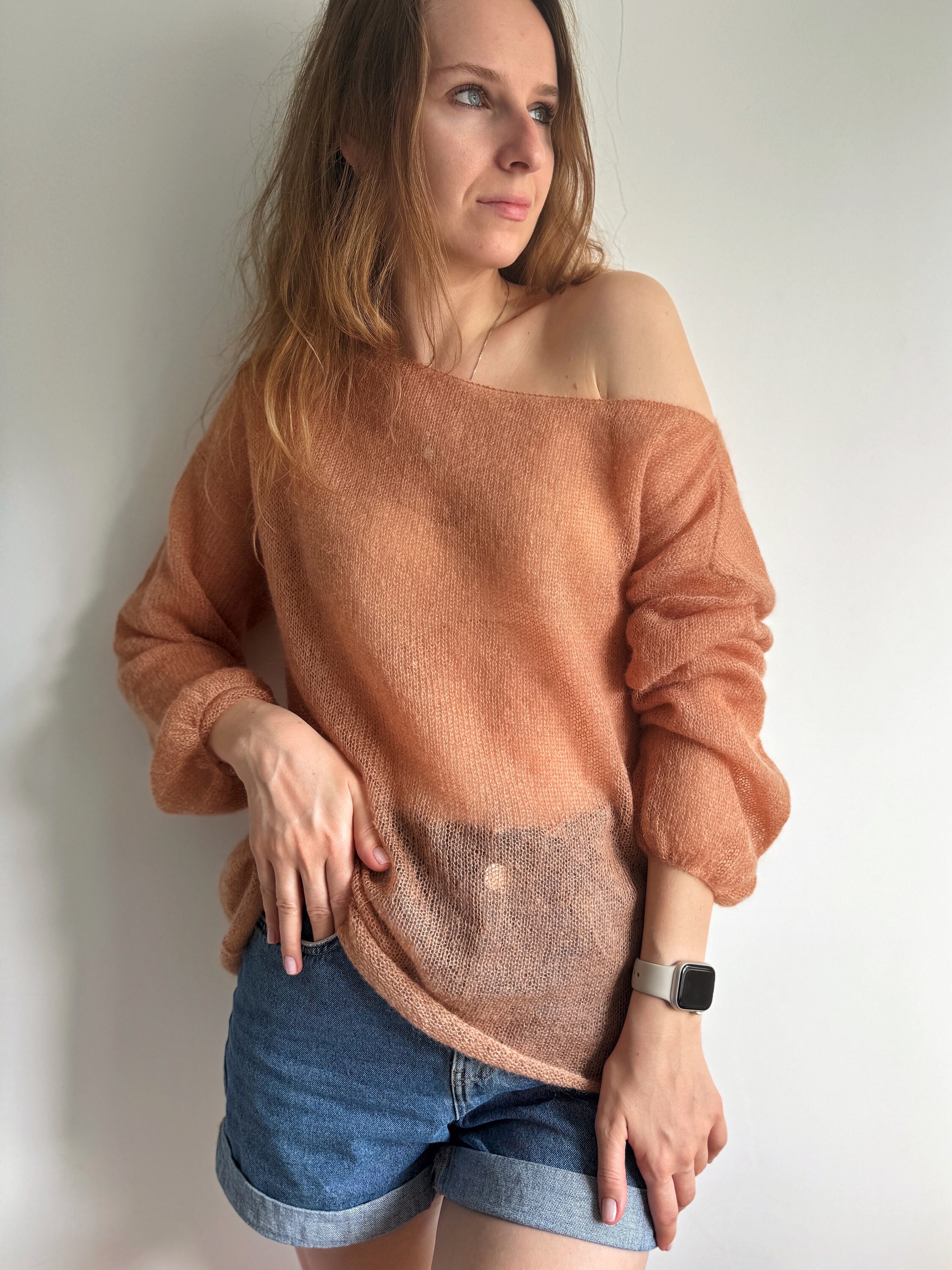 One Shoulder Sweater Etsy