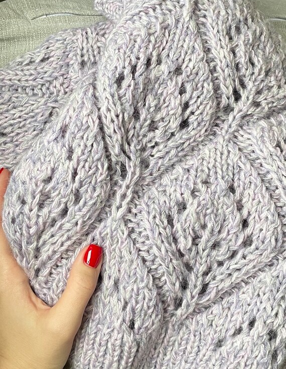 Lilac wool jumper hotsell