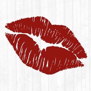 Lippen SVG - Valentinstag SVG - Kissy Lips SVG - Kiss Cricut Cut Dateien - Kiss png - Love Svg - Digitaler Download - kommerzielle Nutzung - dxf-eps