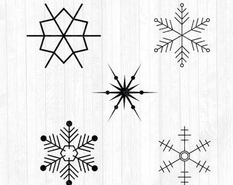 Snowflake SVG Bundle - Snowflake SVG - winter SVG - Christmas svg - snowflake clipart - Cricut cut files - png - commercial use ok - eps