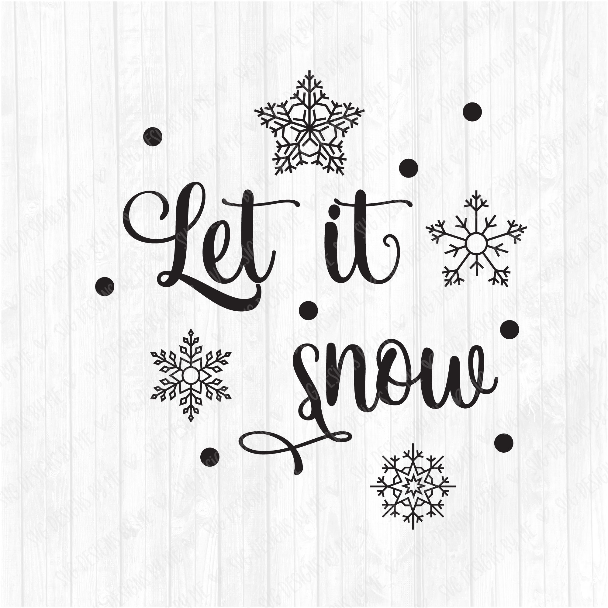Christmas Farmhouse SVG Let It Snow SVG Winter SVG - Etsy