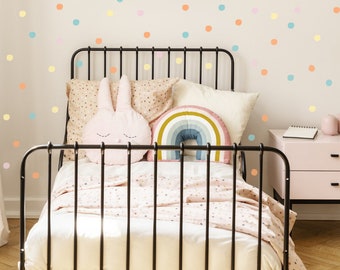 Imperfect Dots Wall Decals, Modern Nursery Decor, Removable Fabric Stickers