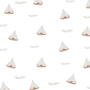 Wall Decals Sailboats neutral,Watercolour decal, Removable Wall Decals, Wall stickers, Nursery wall decals, Wall decals boho, Fabric decals