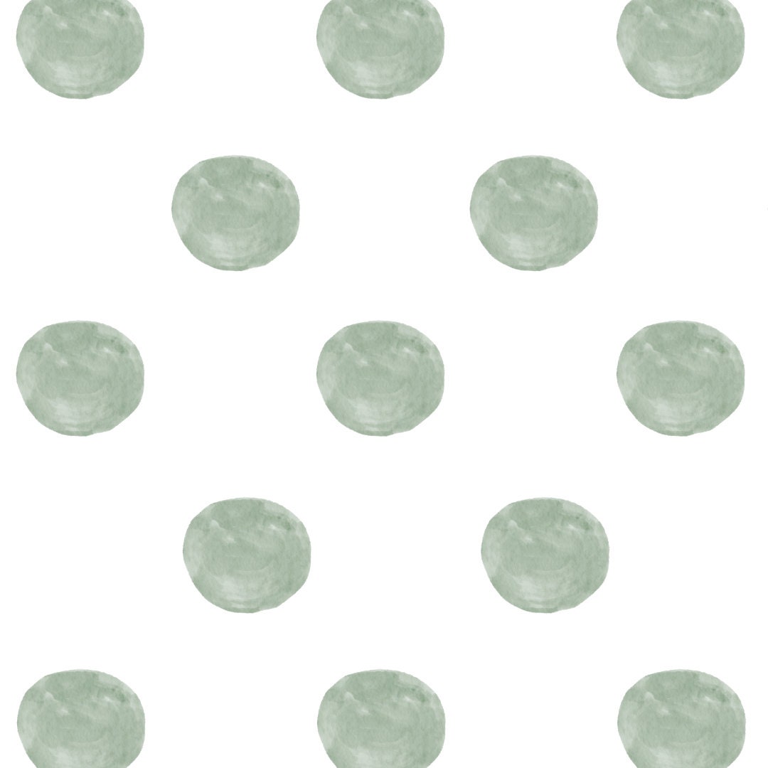 Wall Decals Dots, Sage Dots Fabric Wall Decals, Boho Decals for Nursery ...