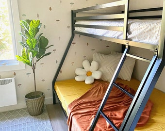 Boho Mushroom Wall Decals – Forest Stickers – Removable Fabric Nursery Decor