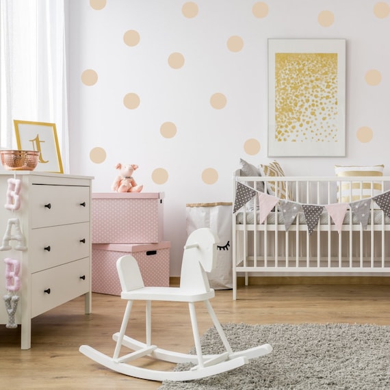 Large Dots Wall Decals Modern Bedroom Decor Removable Wall Etsy UK