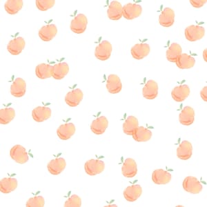 Wall Decals Watercolour Peaches, peach Fabric Wall Decals, Boho peaches Decals for Nursery, peach Wall Stickers, Boho Nursery Decals