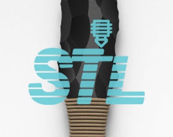 MInecraft inspired flint-knapped 'Stone Sword'