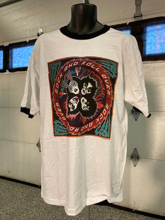 NOS KISS ロックンロール オーバー リンガー Tシャツ ラージ アクトン 
