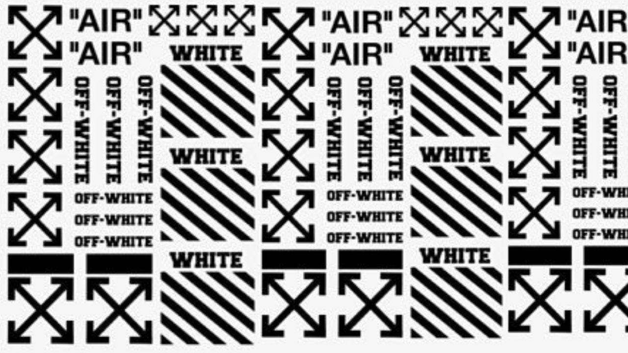 Off white swoosh stencil Clearance