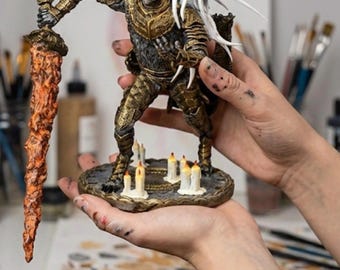 Maliketh The Black Blade Statue: Elden Ring Resin Figurine