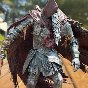 Dark Souls Slave Knight Gael-beeldje – Handgeschilderd harsbeeldje, Soulsborne-verzamelaarscadeau afbeelding 3