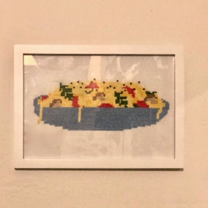 PATTERN Pasta Cross Stitch Pattern PDF Download