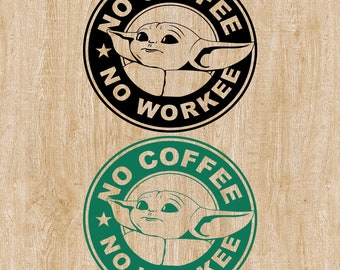 Download Baby Yoda Coffee Svg Etsy
