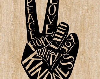 Download Joy Love Peace Svg Etsy