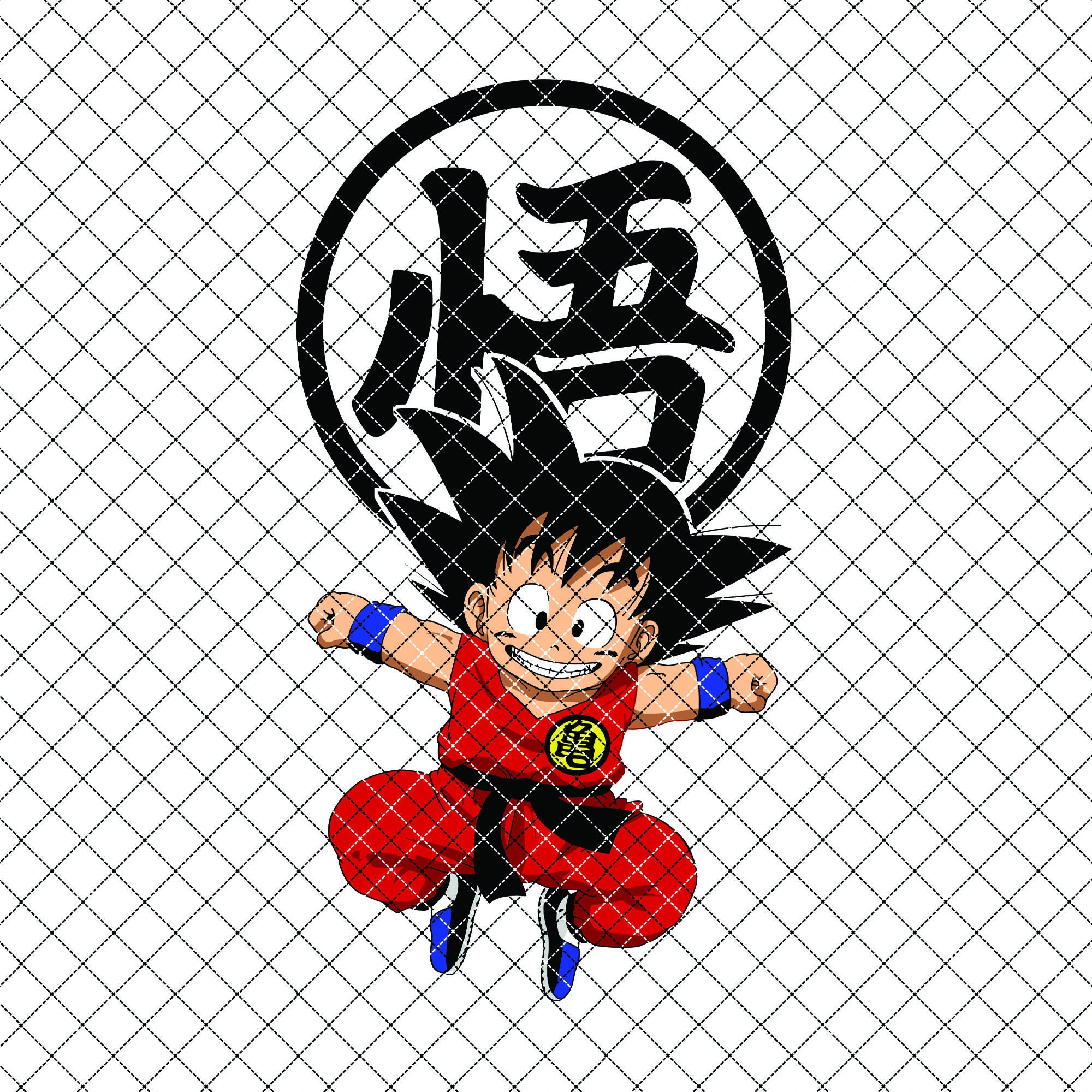 Dragon Ball Z Goku SVG