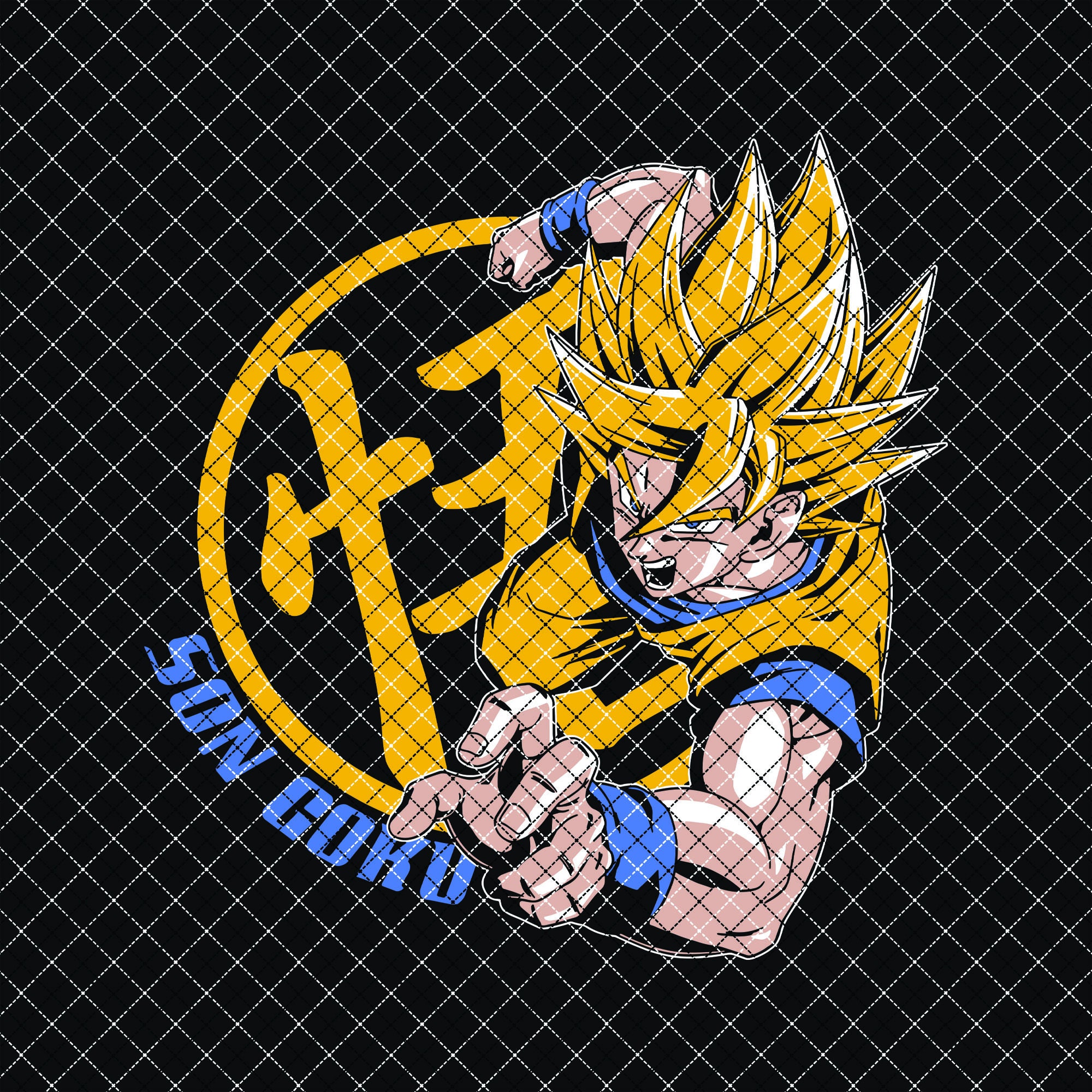 Dragon Ball Z Goku SVG